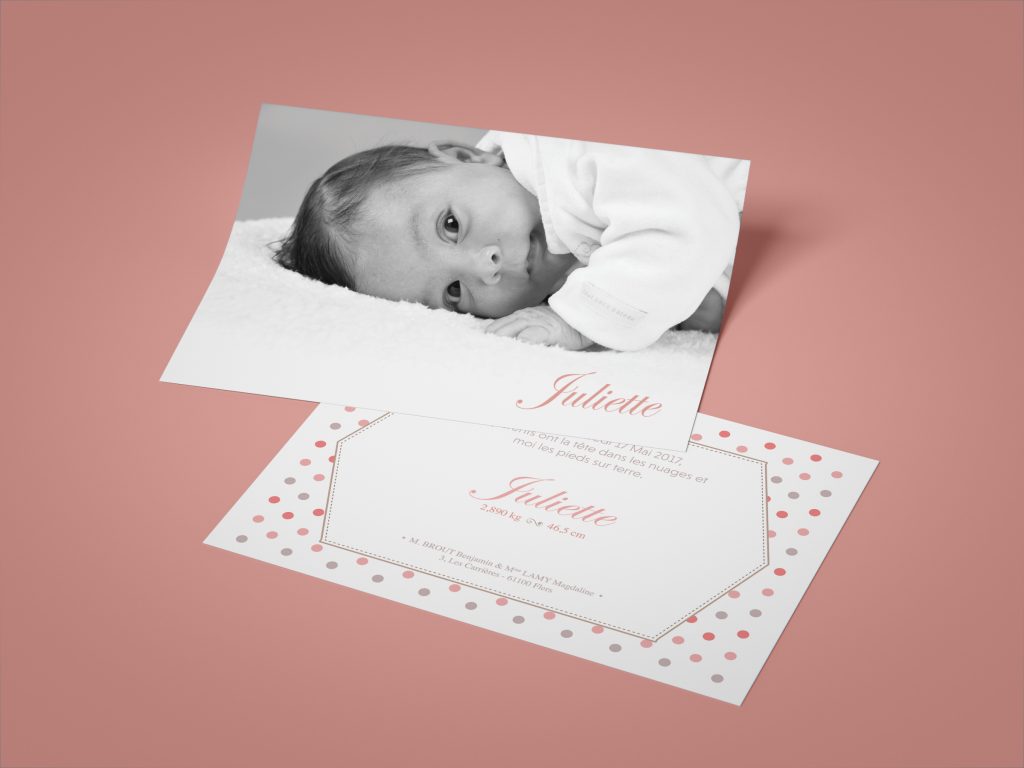 Juliette – Faire part de naissance