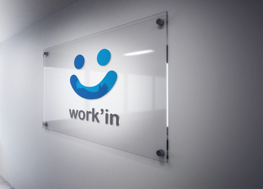 Work’In – Logo, plaquette commerciale et publicité