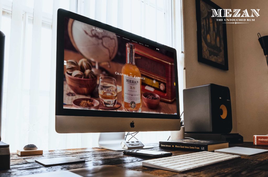 Mezan Rum : webdesign, intégration et développement du site internet vitrine