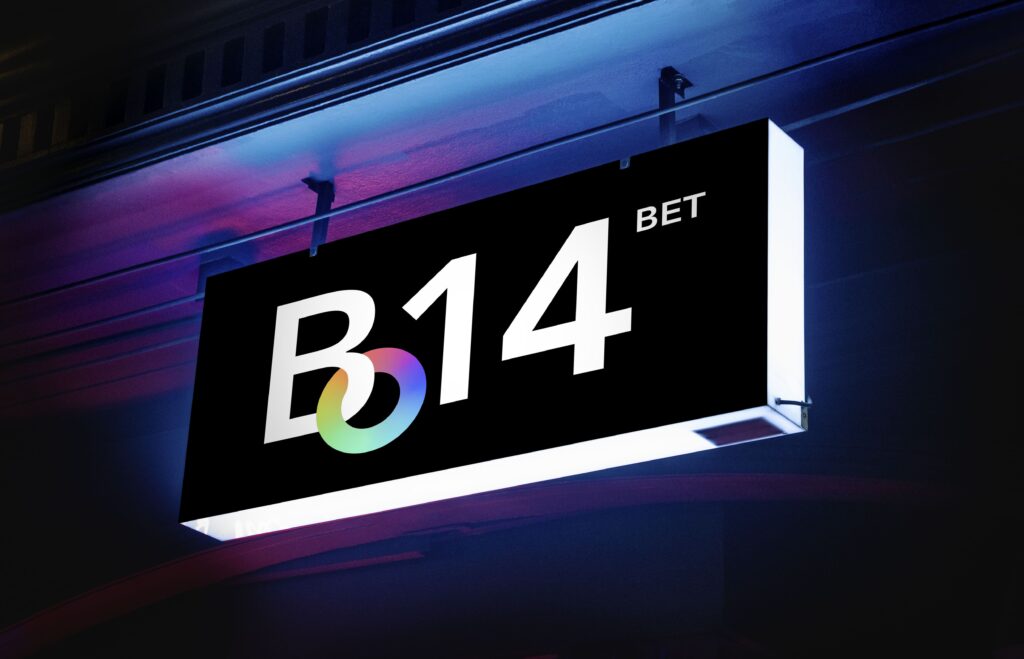 B14 BET – Création logo, papeterie, signature mail, cartes de vœux, enseigne lumineuse